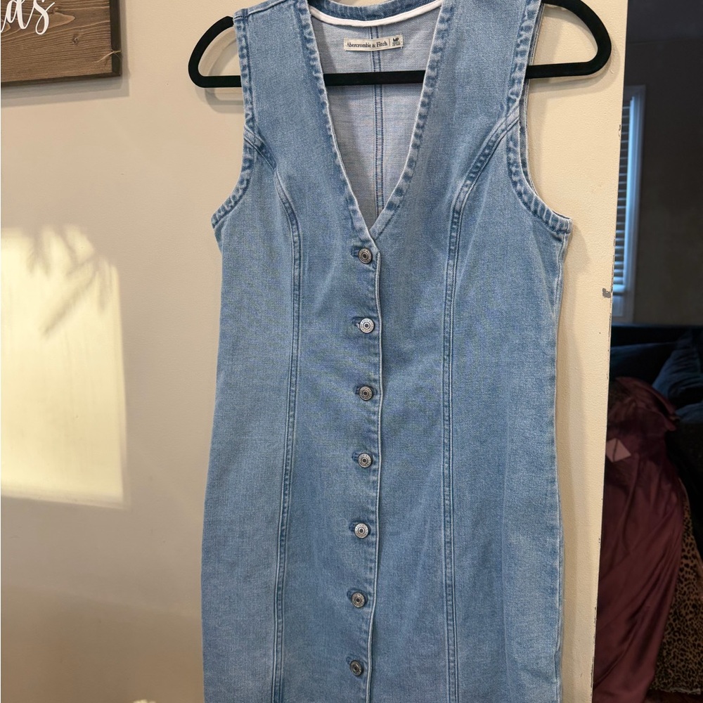 Abercrombie & Fitch Light Blue Denim Mini Dress
